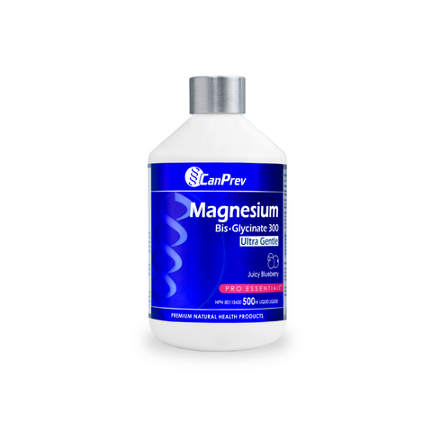 CanPrev Magnesium Bis·Glycinate 300 Ultra Gentle Liquid 500ml – Juicy Blueberry image 0