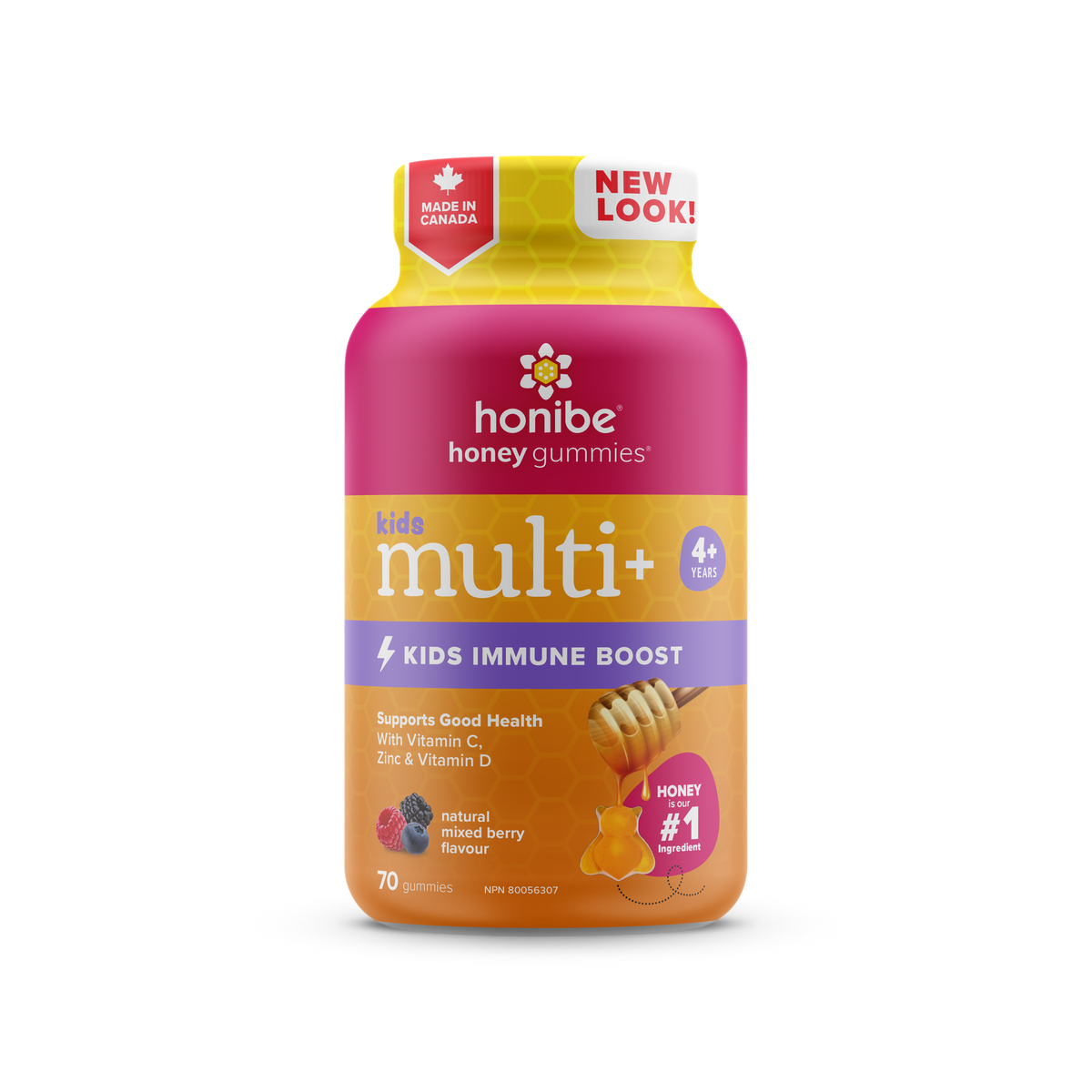 Honibe Kids Honey Gummies Complete Multivitamin + Immune Boost – The ...