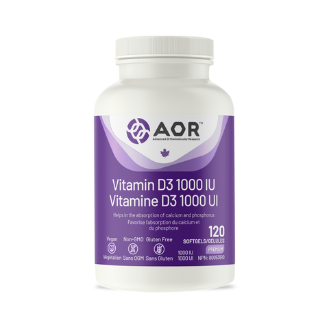 AOR Vitamin D3 1000IU (Softgel)