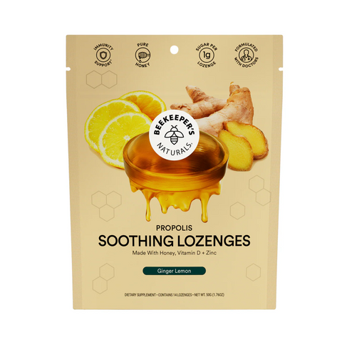 Beekeeper's Naturals Propolis Lozenges Lemon Ginger