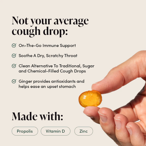 Beekeeper's Naturals Propolis Lozenges Lemon Ginger