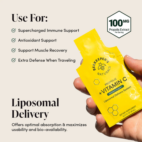 Beekeeper's Naturals Propolis + Vitamin C Liposomal