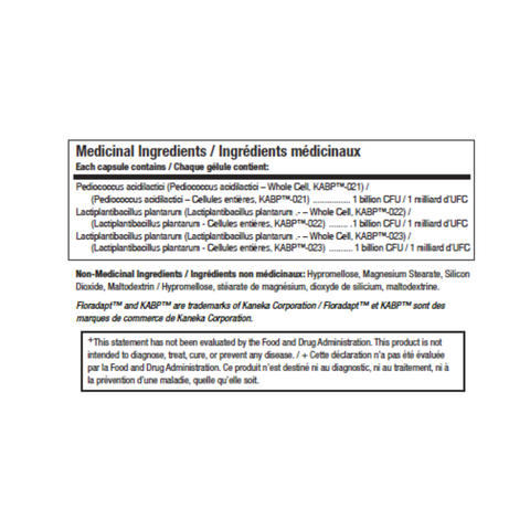 Biotics Research BioDoph-3GI Medical Ingredients Label