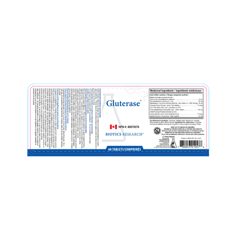 Biotics Research Gluterase Label
