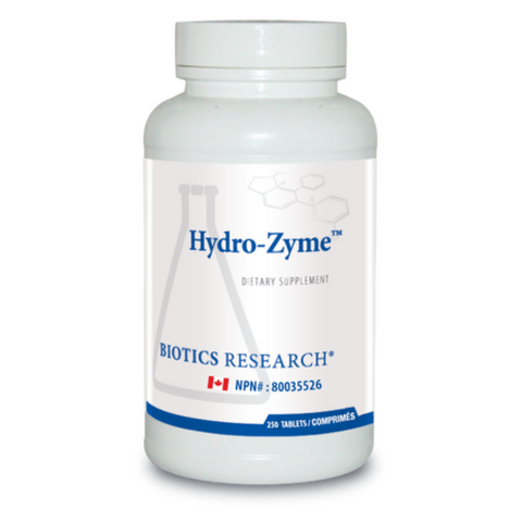 Biotics Research Hydro-Zyme (HCl & Enzymes) 250 Tablets