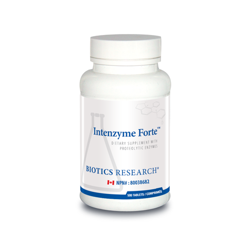 Biotics Research Intenzyme Forte (Trypsin & Alpha Chymotrypsin) 500 Tablets