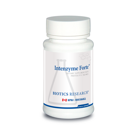 Biotics Research Intenzyme Forte (Trypsin & Alpha Chymotrypsin) 50 Tablets