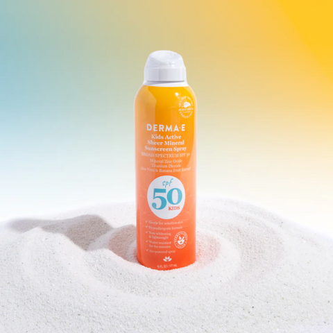 DERMA E  Kids Active Sheer Mineral Sunscreen Spray SPF 50