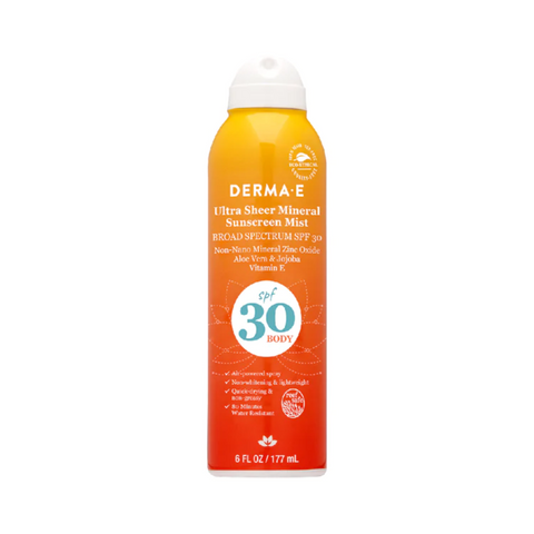 DERMA E Ultra Sheer Mineral Body Sunscreen Mist SPF 30