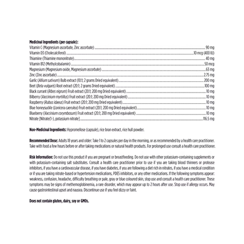 Designs For Health Vascanox HP Ingredients List