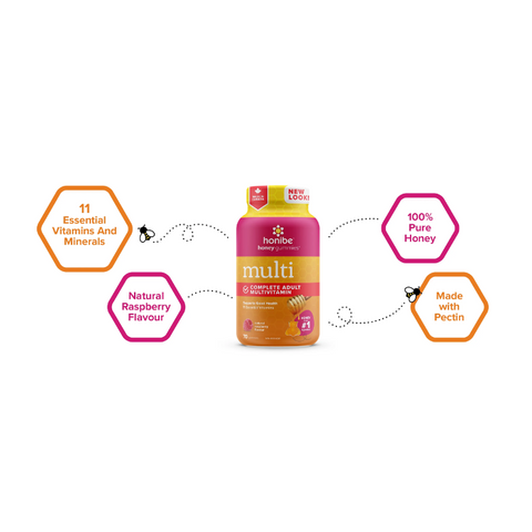 Honibe Honey Gummies Adult Complete Multivitamin