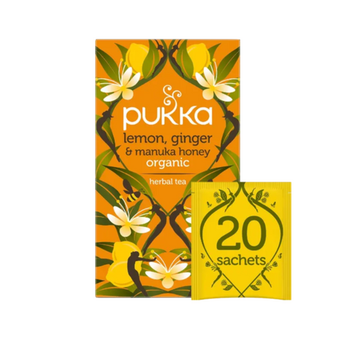 Pukka Organic Lemon, Ginger & Manuka Honey Tea