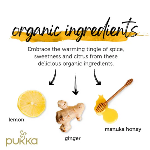 Pukka Organic Lemon, Ginger & Manuka Honey Tea