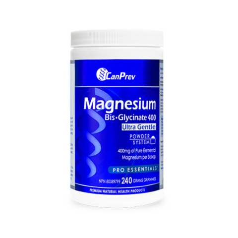 CanPrev Magnesium Bis-Glycinate 400 Ultra Gentle Powder