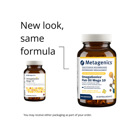 Metagenics OmegaGenics® Fish Oil Mega 10 old look
