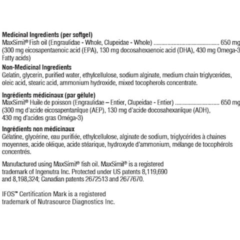 Xymogen Omega MonoPure 650 EC