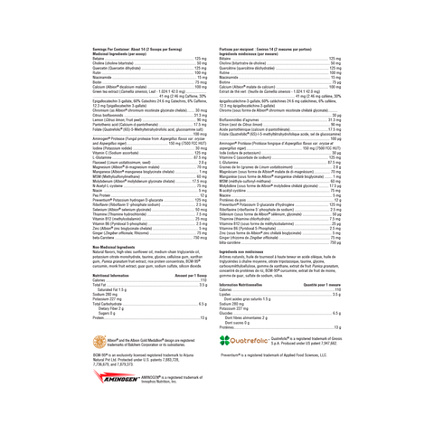 Xymogen Opti GHI Sugar and Stevia Free Vanilla Delight Ingredient List