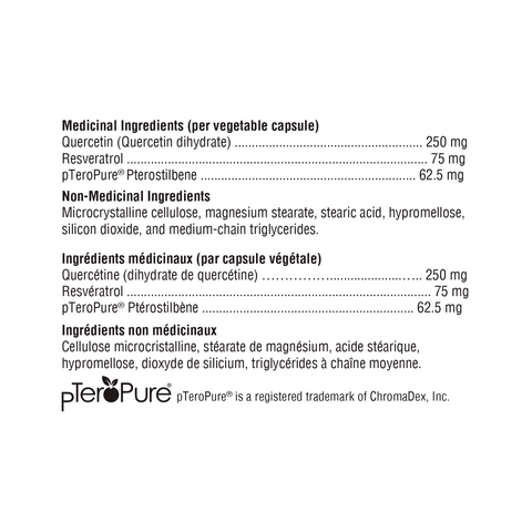 Xymogen Resveratin Plus Ingredient List