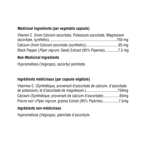 Xymogen Xcellent C Ingredient List